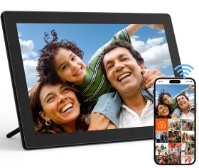 Teftymon 798443369494 10.1 Inch Wifi Digital Picture Frame With Ips Touch Screen Smart Photo F
