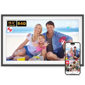 Temash 796520059214 Smart Digital Picture Frame 15.6 Inch Full Hd Ips Touchscreen Wifi
