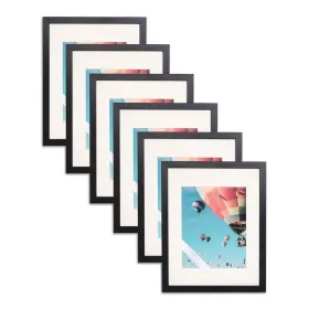 V1114bm-3-a Thedisplayguys For Your Modern Living The Display Guys - 11x14 V-series Low Profile Wooden Picture Frames 8x10 Ma