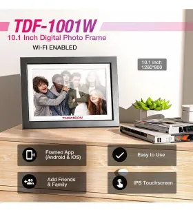 Tdf-1001w Thomson Digital Wifi Picture Frame 10.1 Inch App Touchscreen Photo #2