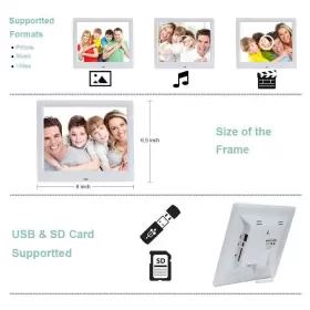 Tmc 714035104151 9-inch Digital Picture Photo Frame 4 3 High Resolution Ips Lcd Screen Mp3/ph #2