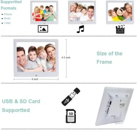 Fdd-86-w Tmc 9-inch Digital Picture Photo Frame 4 3 High Resolution Ips Lcd Screen With #2