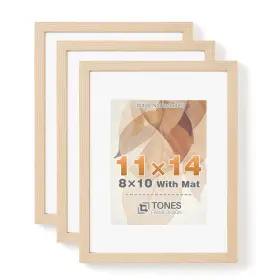 Tones Frame Design 281767813865 11x14 Solid Wood Frames Set Of 3 Natural Oak Picture Can Display P