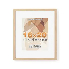 Tones Frame Design 281767813889 16x20 Solid Wood Natural Oak Picture Can Display Photo 11x14