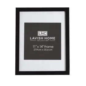 82-fr1148b Trademark Global Llc Picture Frame Set 11x14 Frames Gallery Wall With Stand And Hooks Of 6 Black #3