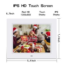 Tsitsc 726954013087 8.7-inch Wifi Digital Photo Frame Electronic Picture With App Touc #2