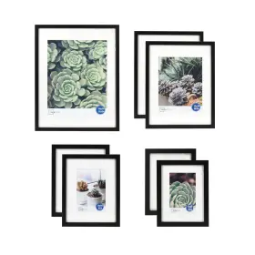 Unband 914129852207 7-piece Larger Gallery Wall Picture Frame Set Multiple Sizes Black