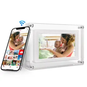 Unique 744110400908 Frameo 5 Inch Wifi Digital Picture Frame 1280 720 Ips Hd Cloud Smart P