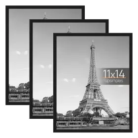 Fup0301059 Upsimples 11x14 Picture Frame Black 3 Pack Scratch-proof Poster Frames 11 X