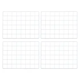 Uxcell 634149624959 4 Pcs 16x12 Inch Wire Grid Panel Iron Decorative Wall White