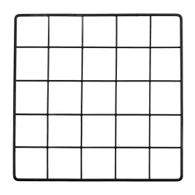 Uxcell 634149625079 10x10 Inch Wire Grid Panel 1 Pcs Iron Decorative Wall Black