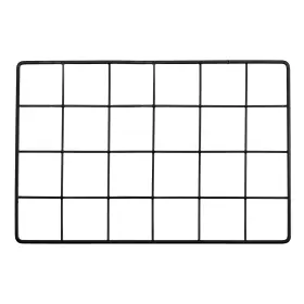 Uxcell 634149625086 12x8 Inch Wire Grid Panel 1 Pcs Iron Decorative Wall Black
