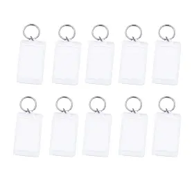 Akz91173 Vasana 10pcs Acrylic Photo Keychains Blank Picture Frame Keychain Personalize
