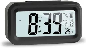 Vcxmpn 758559578418 Upgraded Digital Alarm Clock 4.3 Inch Led Display With Temperature Larger Lound