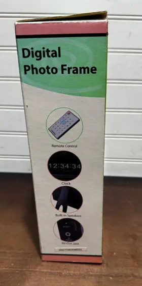Dp-72 Vextra 7 Inch Digital Photo Frame With Remote Clock And Speakers New In Box #2
