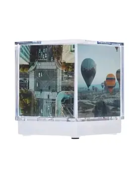 Cube01 Viatek Cubee Photo Cube Hsn As Seen On Tv 5 Photos Lights Up 3 Inch X
