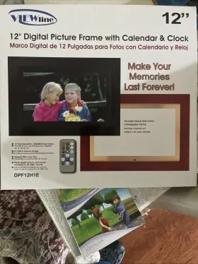 Dpf12h1e Viewline 12 Inch Digital Picture Frame With Calender And Clock - Used
