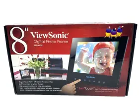 Dpg807bk Viewsonic 8 Inch Digital Photo Frame Music Mp3 New 512mb Storage Usb 2.0
