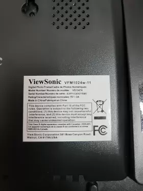 Vfm1024w-11 Viewsonic Digital Photo Frame In Brown Color No Power Adapter #3