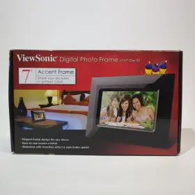 Vs12557 Viewsonic Digital Photo Frame 7 Inch Black New In Open Box Tested
