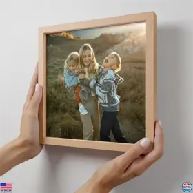 B0f3phqn9m Visit The Mixtiles Store Custom 8x8 Photo Tile - Magnetic Wall Frame With Adhesive Sticker Oak