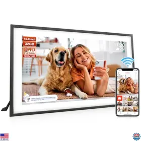 1562y Visit The Qcrea Store 15.6 Inch Wifi Digital Photo Frame 32gb 1920x1080 Ips Touch Screen Auto-rotate