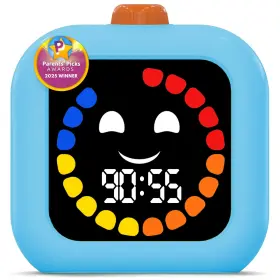 Visse 949096640262 Digital Visual Timer For Kids - Rechargeable 99 Min Focus And Smoother