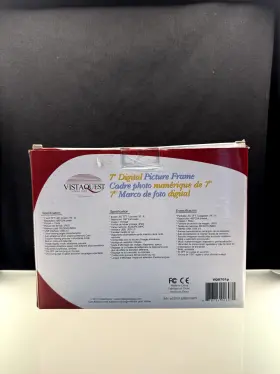 Bc07013092010875 Vistaquest 7-inch Digital Photo Frame Open Box Original Packaging #2
