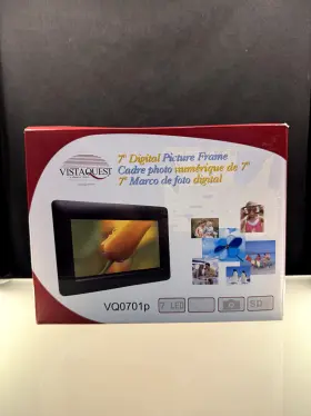 Bc07013092010875 Vistaquest 7-inch Digital Photo Frame Open Box Original Packaging