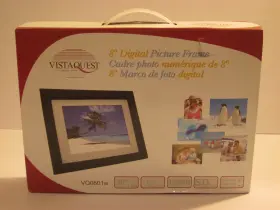 Vq0801w Vistaquest 8 Inch Lcd 128mb Sd Remote Control Digital Picture Frame