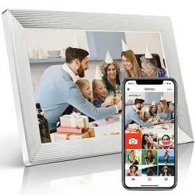 Vonslar 647904027339 Frameo 10.1 Inch Wifi Digital Picture Frame 1280x800 Hd Ips Touch Screen White