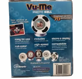 23259 Vu-me Digital Photo Frame Soccer Display 1.5 Inch Lcd 70 Photos #3