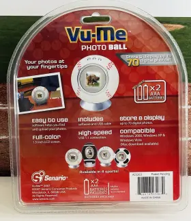 23263 Vu-me Digital Photoball Decoration Frame Displays Up To 70 Photos New #2
