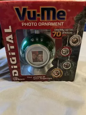 Vu-me 708876300063 Senario Digital Photo Ornament 1.5 Inch Lcd Screen Display Up To 70 Photos