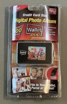5450202138 Wallet Pix Digital Photo Album Credit Card Size - 100 Photos New In Package #2