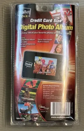 5450202138 Wallet Pix Digital Photo Album Credit Card Size - 100 Photos New In Package