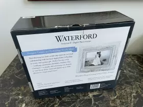 Md8001 Waterford Somerset Crystal Digital Photo Frame 8 Inch Model New In Open Box #2