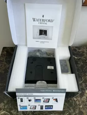 Md8001 Waterford Somerset Crystal Digital Photo Frame 8 Inch Model New In Open Box #3