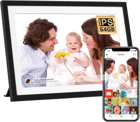 Wdyqje 614161121001 10.1 Inch Digital Picture Frame Wifi Frameo Smart Clo