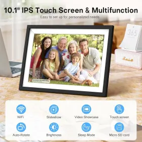 B0cgwjzbc1 Wdyqje Frameo 10.1 Inch Wifi Digital Picture Frame Ips Touch Screen Smart Cloud Photo