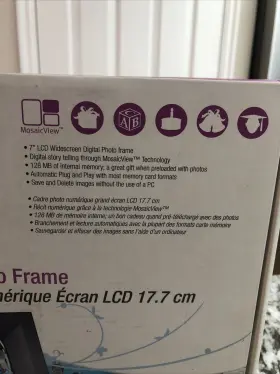 Dpf-0702 Westinghouse Dof-0702 7 Inch Digital Photo Frame Lcd Widescreen 128 Mb Memory New #3