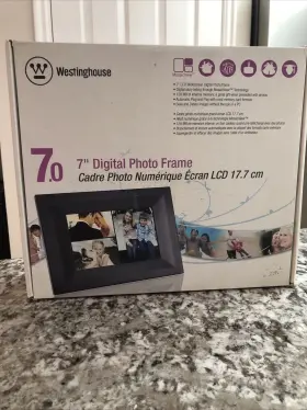 Dpf-0702 Westinghouse Dof-0702 7 Inch Digital Photo Frame Lcd Widescreen 128 Mb Memory New