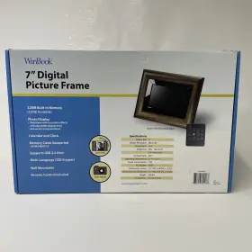 Mc760694 Winbook 7 Inch Digital Picture Frame New Open Box 32mb