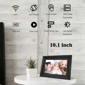 Xinhengtai 713079721416 Digital Picture Frame Frameo Photo Video Slideshow Wit #2