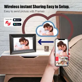 Xinhengtai 713079721416 Digital Picture Frame Frameo Photo Video Slideshow Wit #3