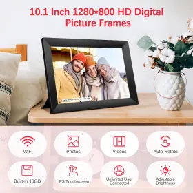 A1016 Xiskt Frameo Digital Picture Frame Wifi Electronic Photo 10.1 Inch 128 #3