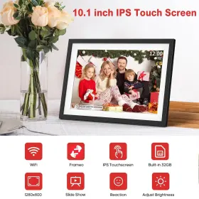 X-1032 Xiskt Frameo 10.1 Inch Wifi Digital Picture Frame With 1280x800 Ips Touch Screen Ph #2