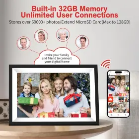 X-1032 Xiskt Frameo 10.1 Inch Wifi Digital Picture Frame With 1280x800 Ips Touch Screen Ph #3