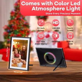 Hk-2177-02-a2c2 Xj-home Frameo 10.1 Inch Digital Photo Frame With Led Light 32gb Wifi #3
