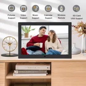 Yamemo 744110624922 Digital Picture Frame 10.1 Inch Photo With Remote Control Slidesho #2